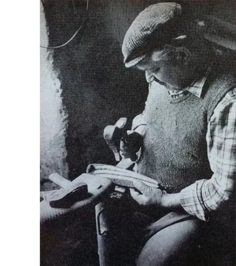 Edoardo Beloli, fondatore dell’azienda, al lavoro
